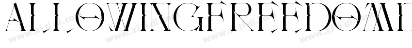 AllowingFreedomDemo字体转换