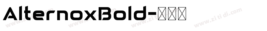 AlternoxBold字体转换