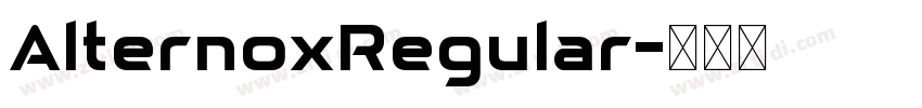 AlternoxRegular字体转换