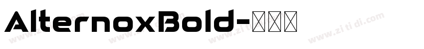 AlternoxBold字体转换