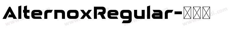 AlternoxRegular字体转换