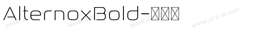 AlternoxBold字体转换