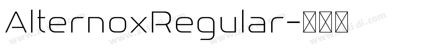AlternoxRegular字体转换