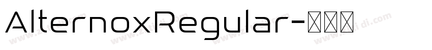 AlternoxRegular字体转换