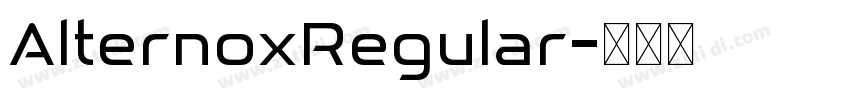 AlternoxRegular字体转换