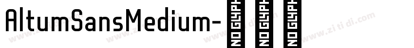 AltumSansMedium字体转换 AltumSansMedium字体转换