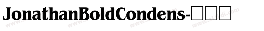 JonathanBoldCondens字体转换