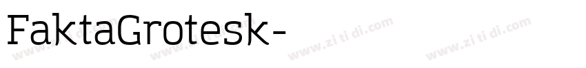 FaktaGrotesk字体转换