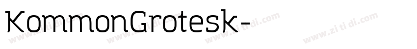 KommonGrotesk字体转换