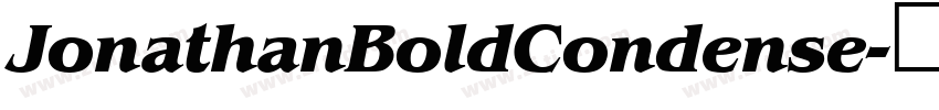 JonathanBoldCondense字体转换 JonathanBoldCondense字体转换