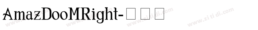 AmazDooMRight字体转换