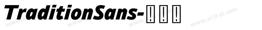 TraditionSans字体转换
