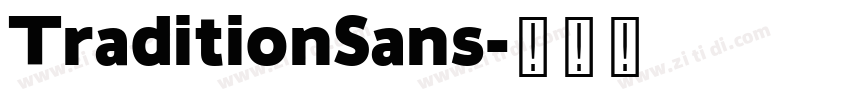 TraditionSans字体转换