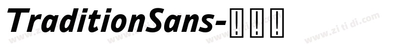 TraditionSans字体转换