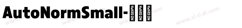 AutoNormSmall字体转换