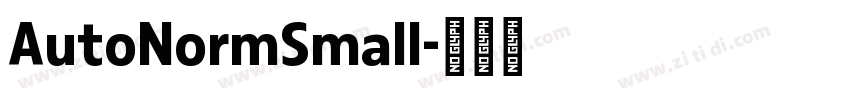 AutoNormSmall字体转换