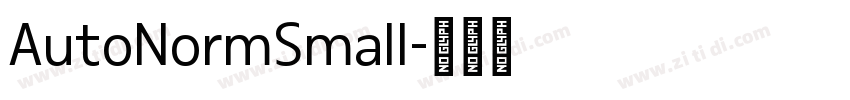 AutoNormSmall字体转换