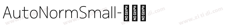 AutoNormSmall字体转换