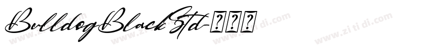 BulldogBlackStd字体转换