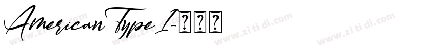 AmericanTypeI字体转换