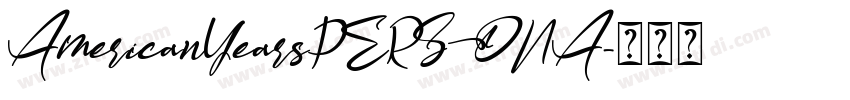 AmericanYearsPERSONA字体转换