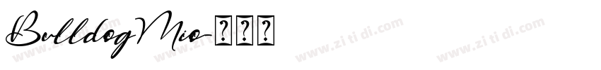 BulldogMio字体转换