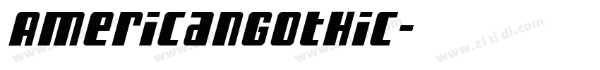 AmericanGothic字体转换