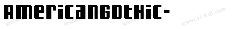 AmericanGothic字体转换
