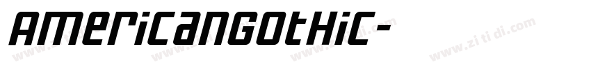 AmericanGothic字体转换