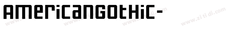 AmericanGothic字体转换