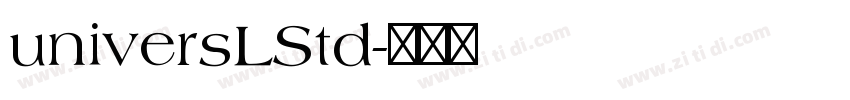 universLStd字体转换