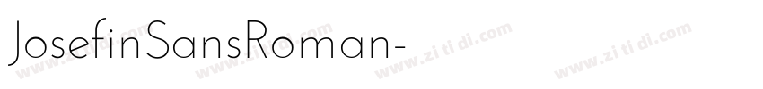 JosefinSansRoman字体转换