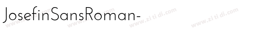 JosefinSansRoman字体转换