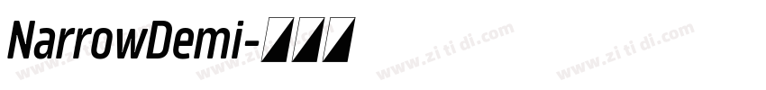 NarrowDemi字体转换