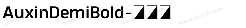AuxinDemiBold字体转换
