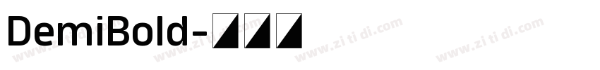 DemiBold字体转换