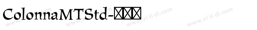ColonnaMTStd字体转换