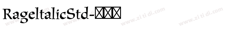 RageltalicStd字体转换