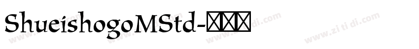 ShueishogoMStd字体转换