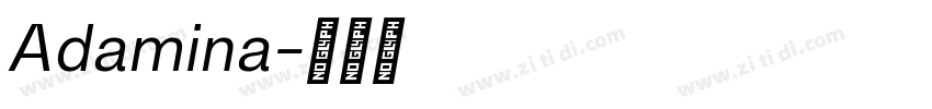 Adamina字体转换