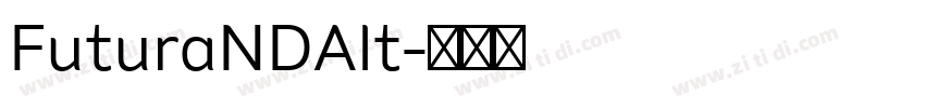 FuturaNDAlt字体转换