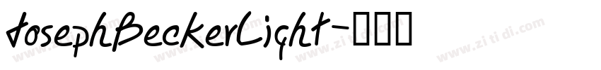 JosephBeckerLight字体转换