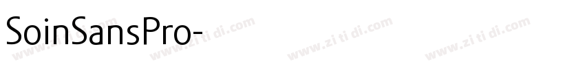SoinSansPro字体转换