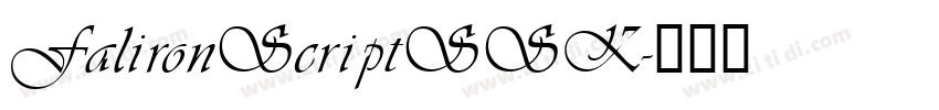 FalironScriptSSK字体转换