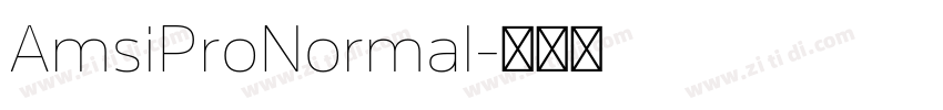 AmsiProNormal字体转换