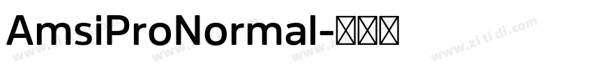 AmsiProNormal字体转换