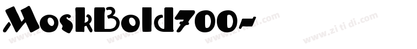 MoskBold700字体转换