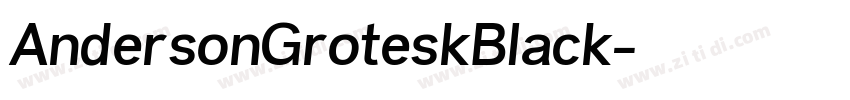 AndersonGroteskBlack字体转换