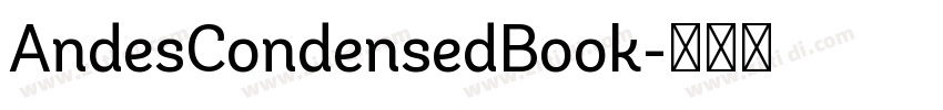 AndesCondensedBook字体转换
