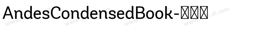 AndesCondensedBook字体转换